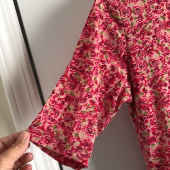 New York & Co. Floral V-Neck Blouse – Vibrant Elegance Size XL T238 - Picture 6 of 6